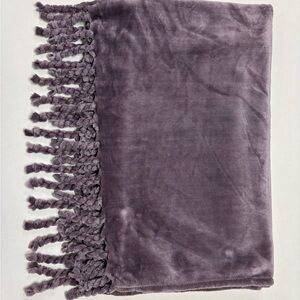 Kirklands Lavender Plush Throw Blanket